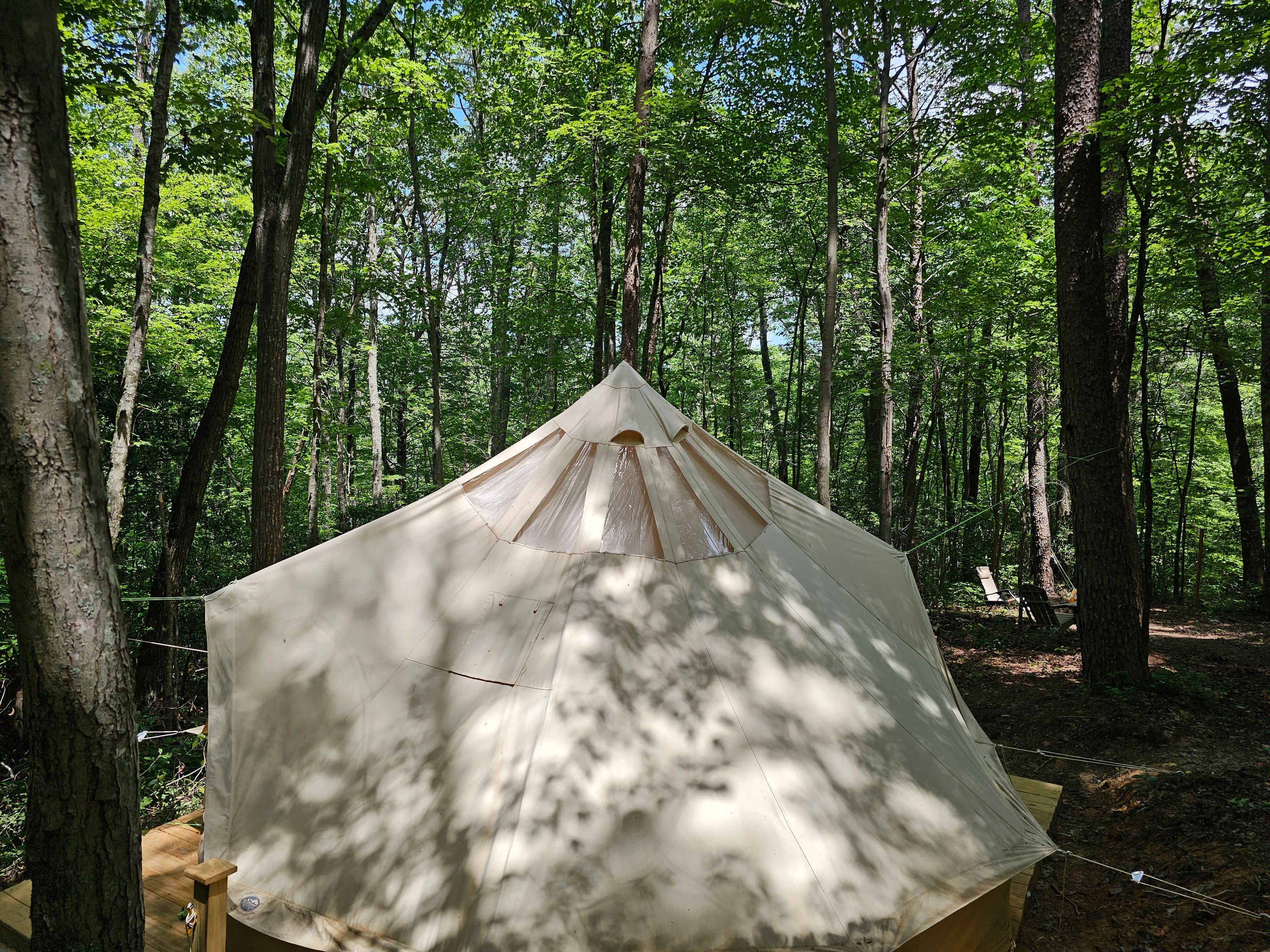 The Prospect glamping tent exterior at BLK147